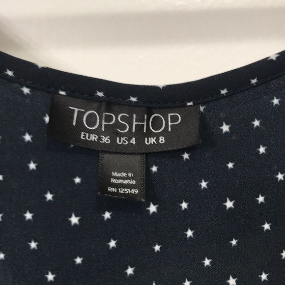 Navy star wrap top - Picture 4 of 4